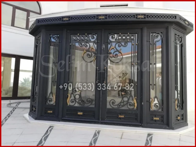  Ferforje Villa Kapıları- Kare Villa Kapıları
